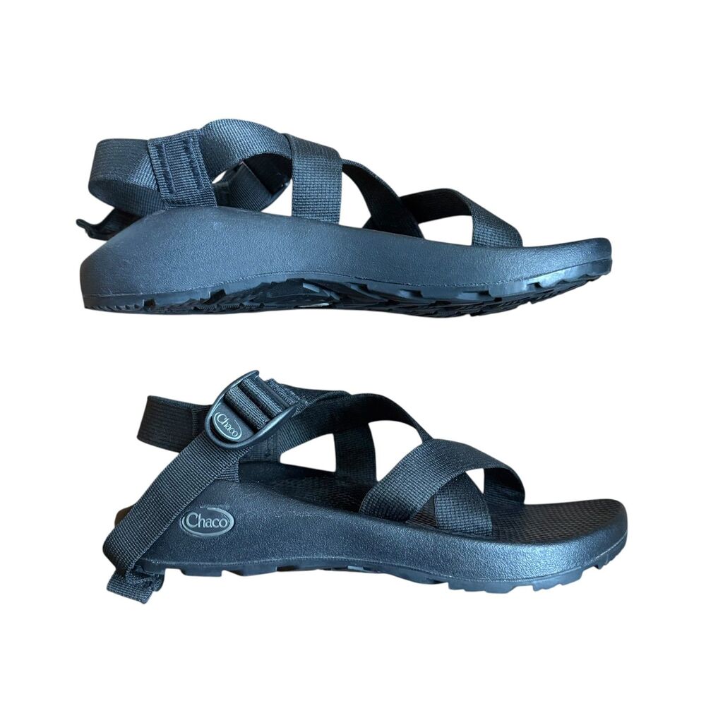 Mens Black Chaco Z1 Classic Sandals Size M8 W9.5 EUC Strappy Sandals Hiking